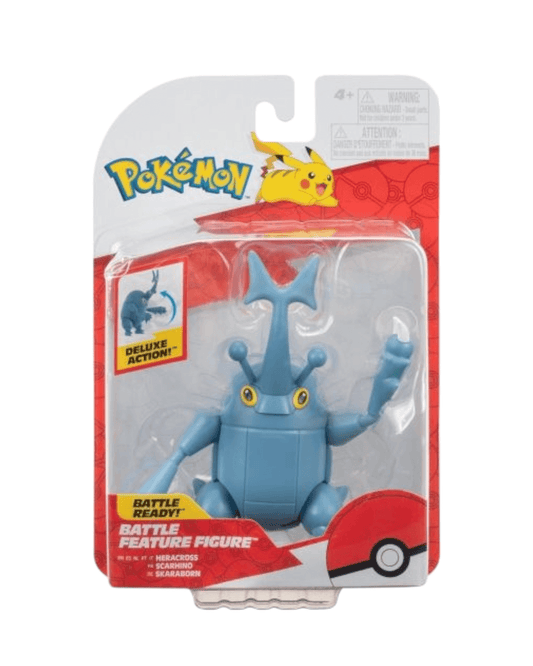 Pokémon Heracross Battle Feature Figure Jazwares