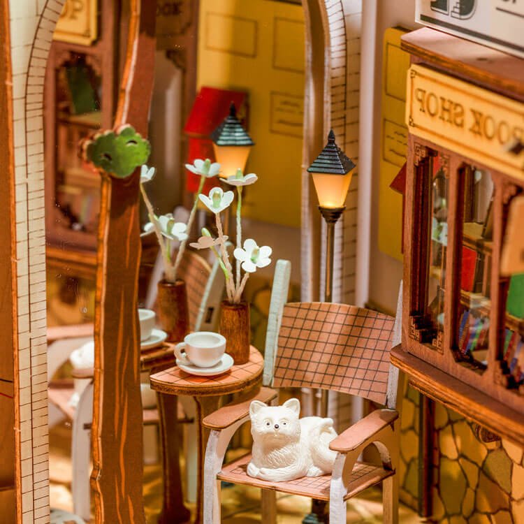 Rolife Sunshine Town Book Nook & Wonderland DIY Model Rolife