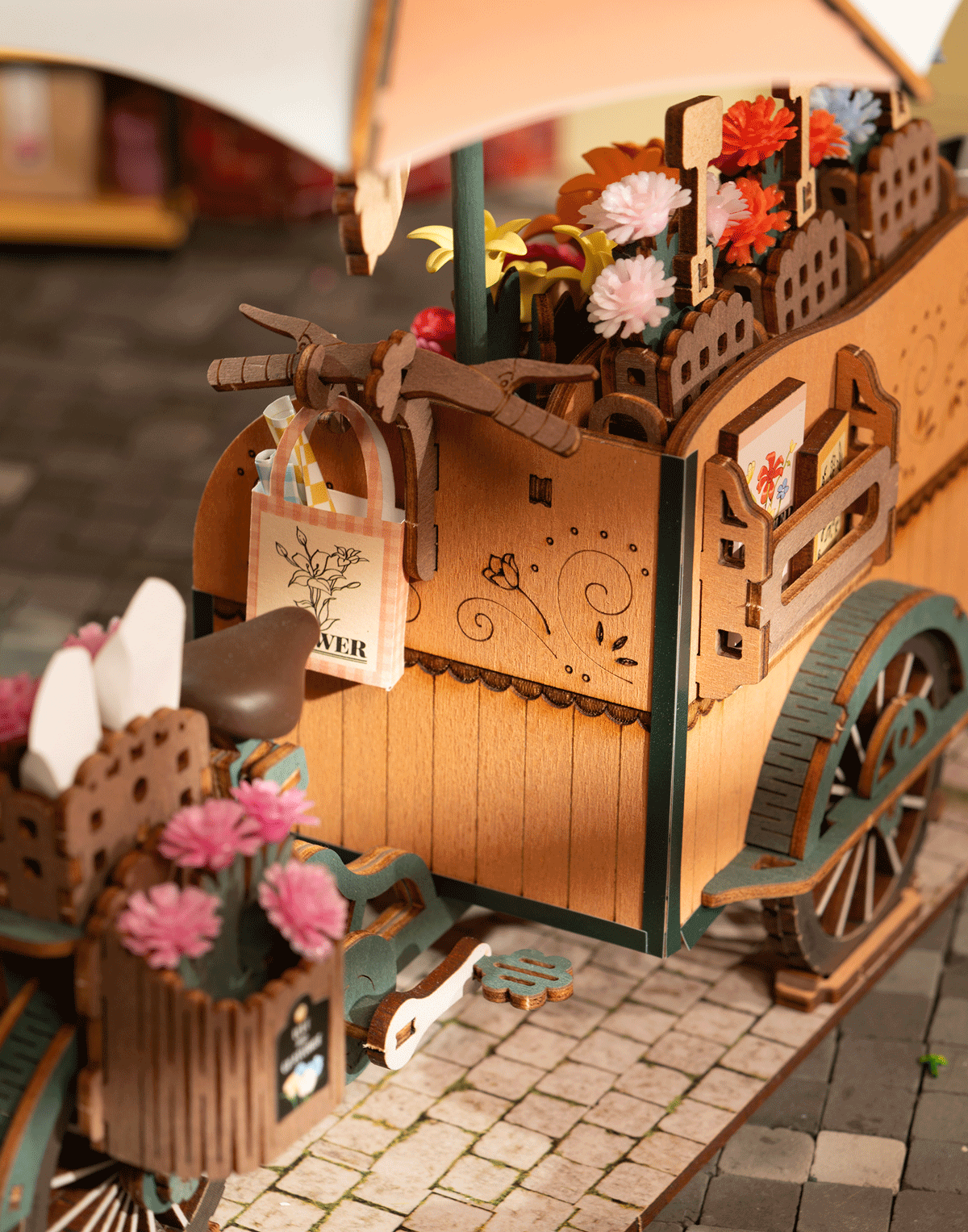 Rolife Blossom Cart 3D Puzzle Creation Set Rolife
