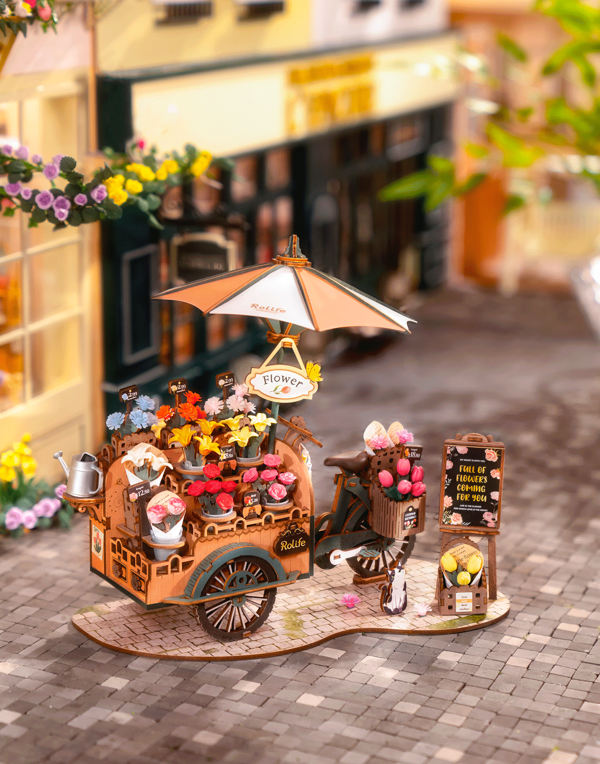 Rolife Blossom Cart 3D Puzzle Creation Set Rolife