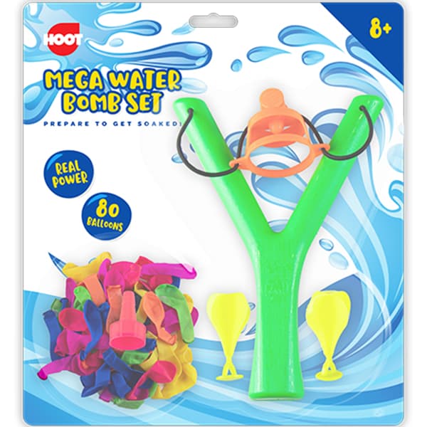 Mega Water Bomb Sling Shot Set with 80 Water Balloons for Ages 8 & Up Curious Minds