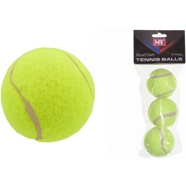 Pack of 3 Classic Tennis Balls Outdoor Sports Toy for Ages 3 and Up Curious Minds
