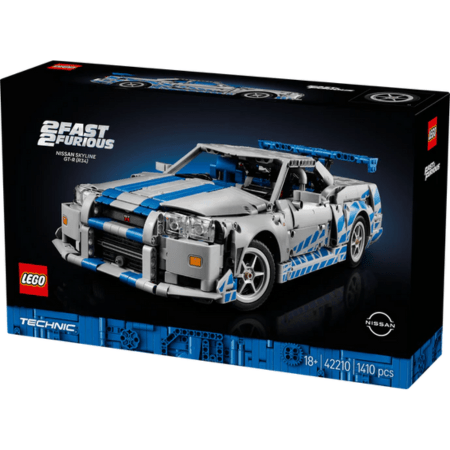 Lego Technic 42210 2 Fast 2 Furious Nissan Skyline GT-R (R34) Ages 18+ Curious Minds