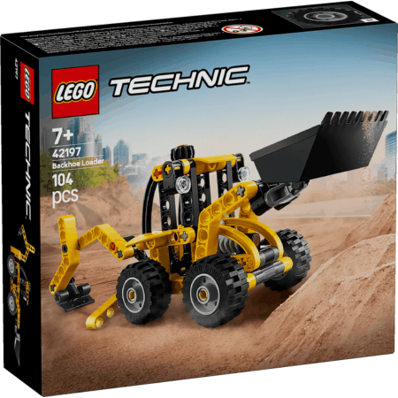 Lego Technic 42197 Backhoe Loader Buildable Playset for Ages 7 and Up Curious Minds