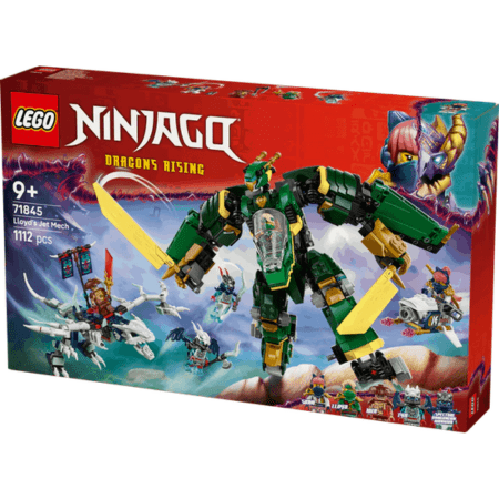 Lego Ninjago 71845 Lloyd’s Jet Mech Buildable Playset for Age 9 and Up Curious Minds