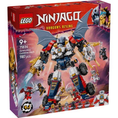 Lego Ninjago 71834 Zane's Ultra Combiner Mech Playset for Ages 9 & Up Curious Minds