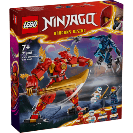 Lego Ninjago 71808 Kai's Elemental Fire Mech Playset for Ages 7 and Up Curious Minds