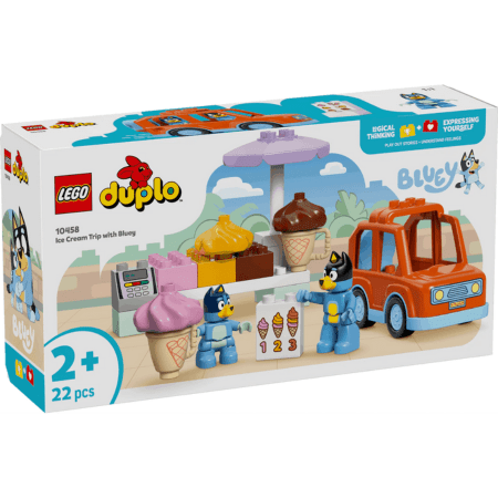 Lego Duplo Bluey 10458 Ice Cream Trip with Bluey for Toddlers Ages 2+ Curious Minds