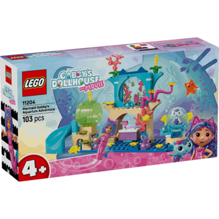 Lego Gabby's Dollhouse 11204 Mermaid Gabby's Aquarium Adventure Age 4+ Curious Minds