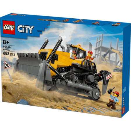 Lego City Big Vehicles 60466 Yellow Bulldozer Playset for Ages 8 & Up Curious Minds
