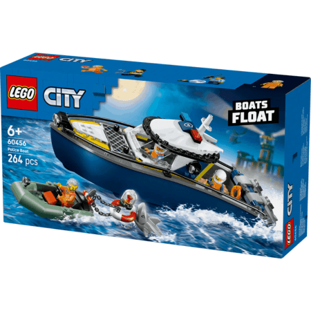 Lego City Police 60456 Police Boat Chase Toy Playset for Ages 6 and Up Curious Minds