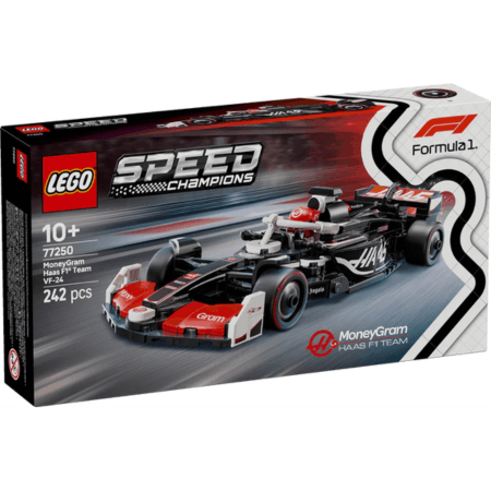 Lego Speed Champions 77250 MoneyGram Haas F1 Team VF-24 Race Car 10+ Curious Minds