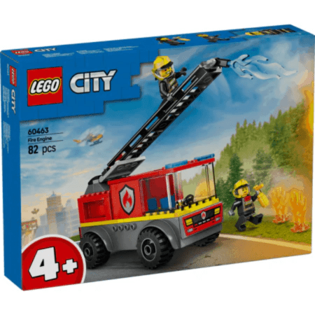 Lego City 60463 Fire Ladder Truck Buildable Playset for Ages 4 and Up Curious Minds