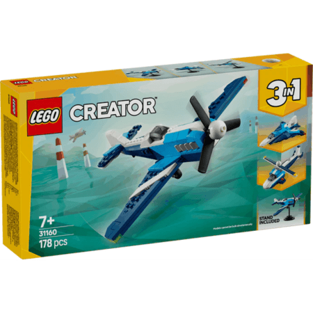 Lego Creator 3 in 1 31160 Aircraft: Race Plane Playset for Ages 7 & Up Curious Minds