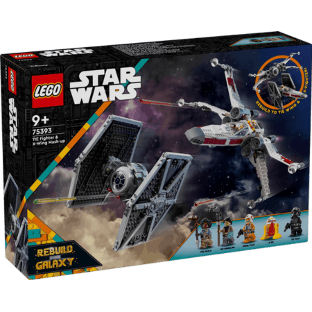Lego Star Wars 75393 TIE Fighter & X-Wing Mash-up Playset for Ages 10+ Curious Minds