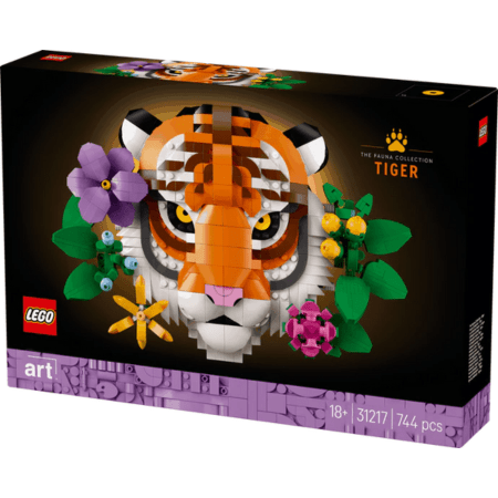 Lego Art 31217 The Fauna Collection - Tiger 3D Wall Art for Ages 18+ Curious Minds