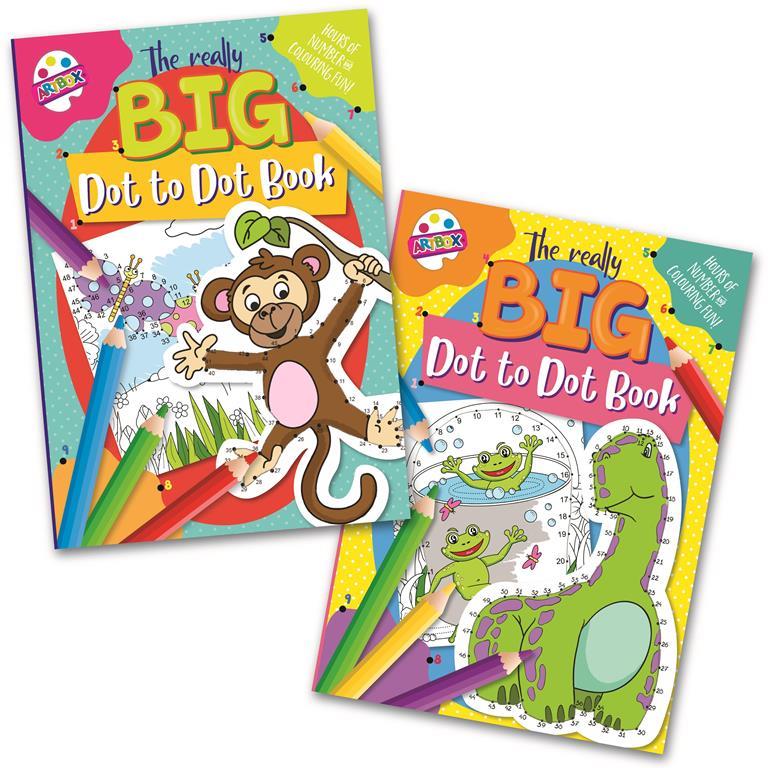 Children's Super Jumbo Dot To Dot Colouring Activity Book Curious Minds