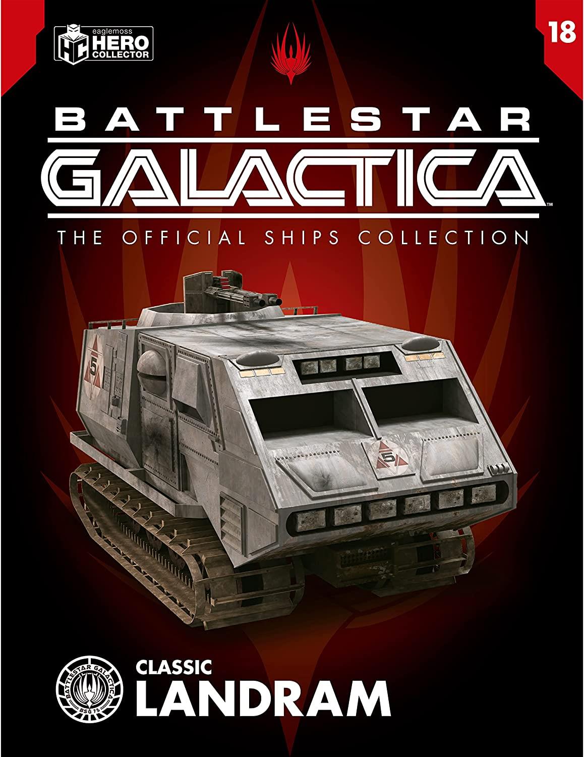 #18 Classic Landram Diecast Model Ship (Battlestar Galactica: The Official Ships Collection Eaglemoss) Real Merch