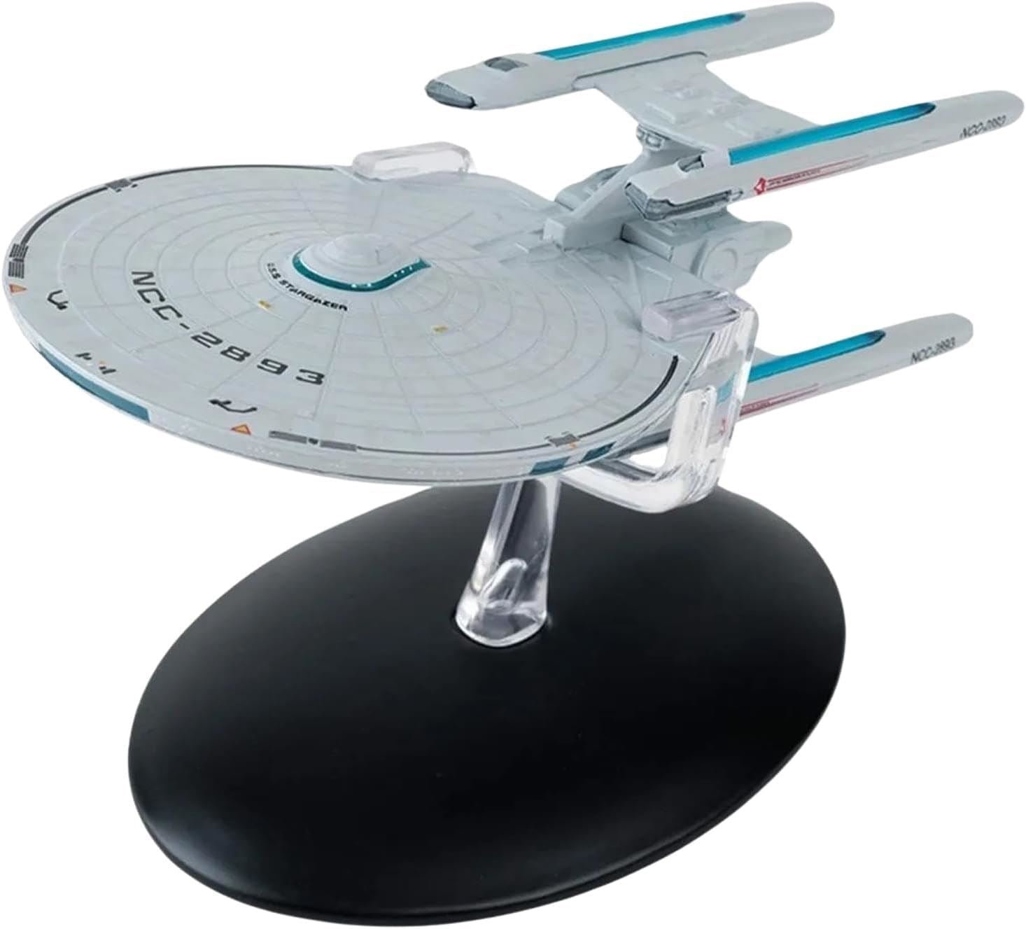 #19 U.S.S. Stargazer NCC-2893 (Constellation-class) CMC Diecast Model Ship (Eaglemoss / Star Trek) Real Merch