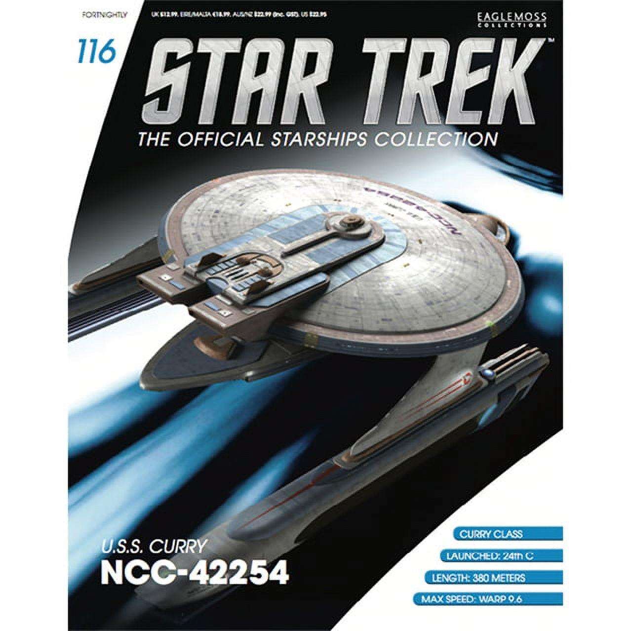 #116 U.S.S. Curry NCC-42254 Model Diecast Ship (Eaglemoss / Star Trek) Real Merch