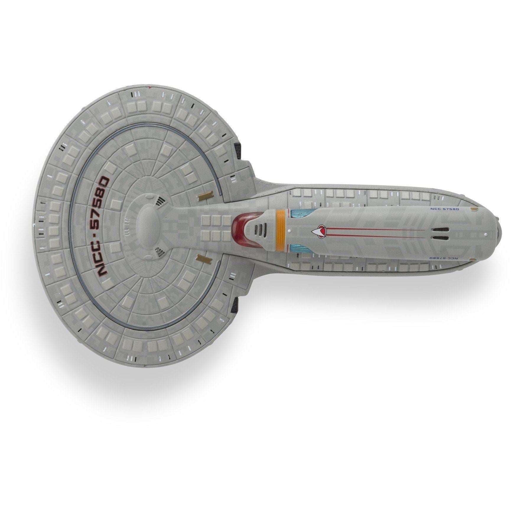 #114 Challenger Class Starship Model Die Cast Ship (Star Trek) Real Merch