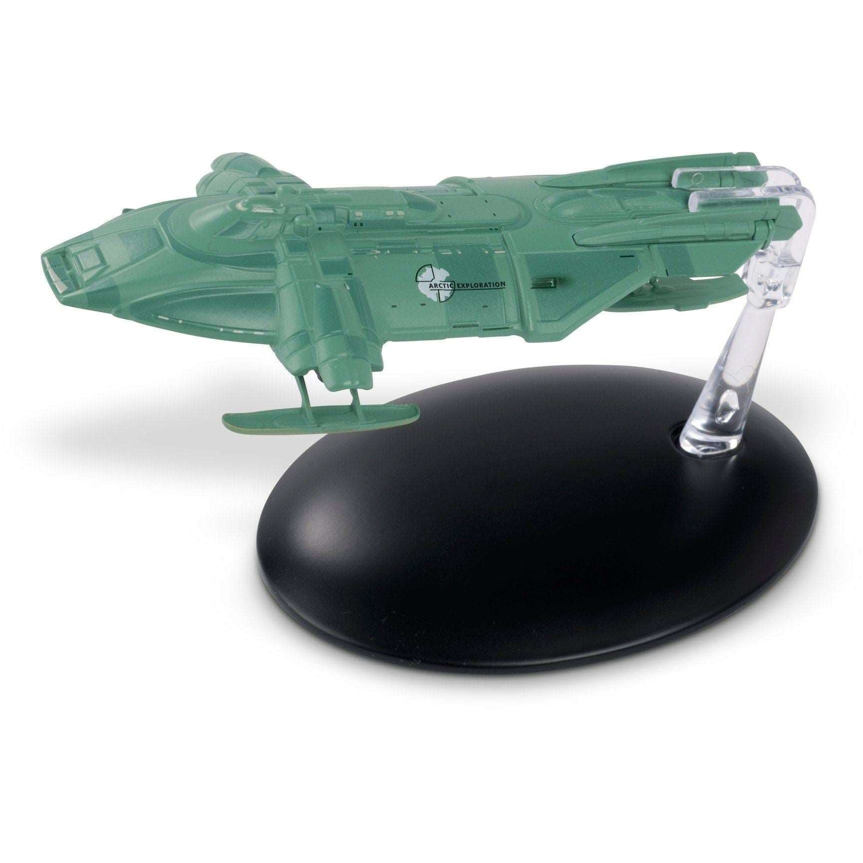 #131 Arctic One (United Earth) Moon Transport Model Die Cast Ship (Eaglemoss / Star Trek) Real Merch