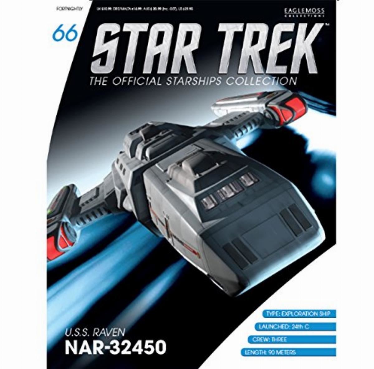 #66 U.S.S Raven NAR-32450 Model Die Cast Ship STDC066 (Eaglemoss / Star Trek) Real Merch