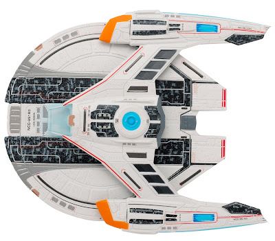 #17 U.S.S. Edison NCC-95160 Federation Temporal Warship Model Diecast Ship STO (Eaglemoss / Star Trek) Real Merch