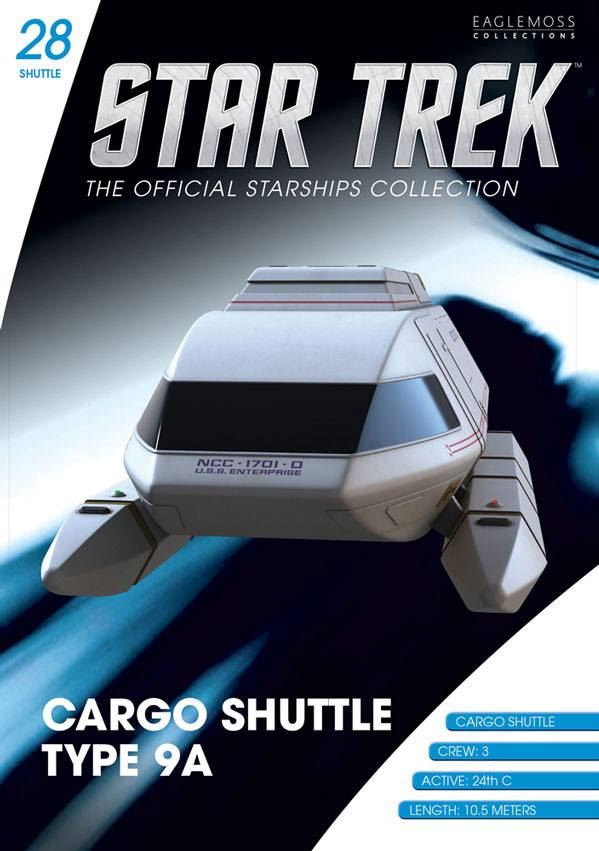 #28 Cargo Shuttle Type 9A Shuttle Model Die Cast Shuttlecraft Ship (Eaglemoss / Star Trek) Real Merch