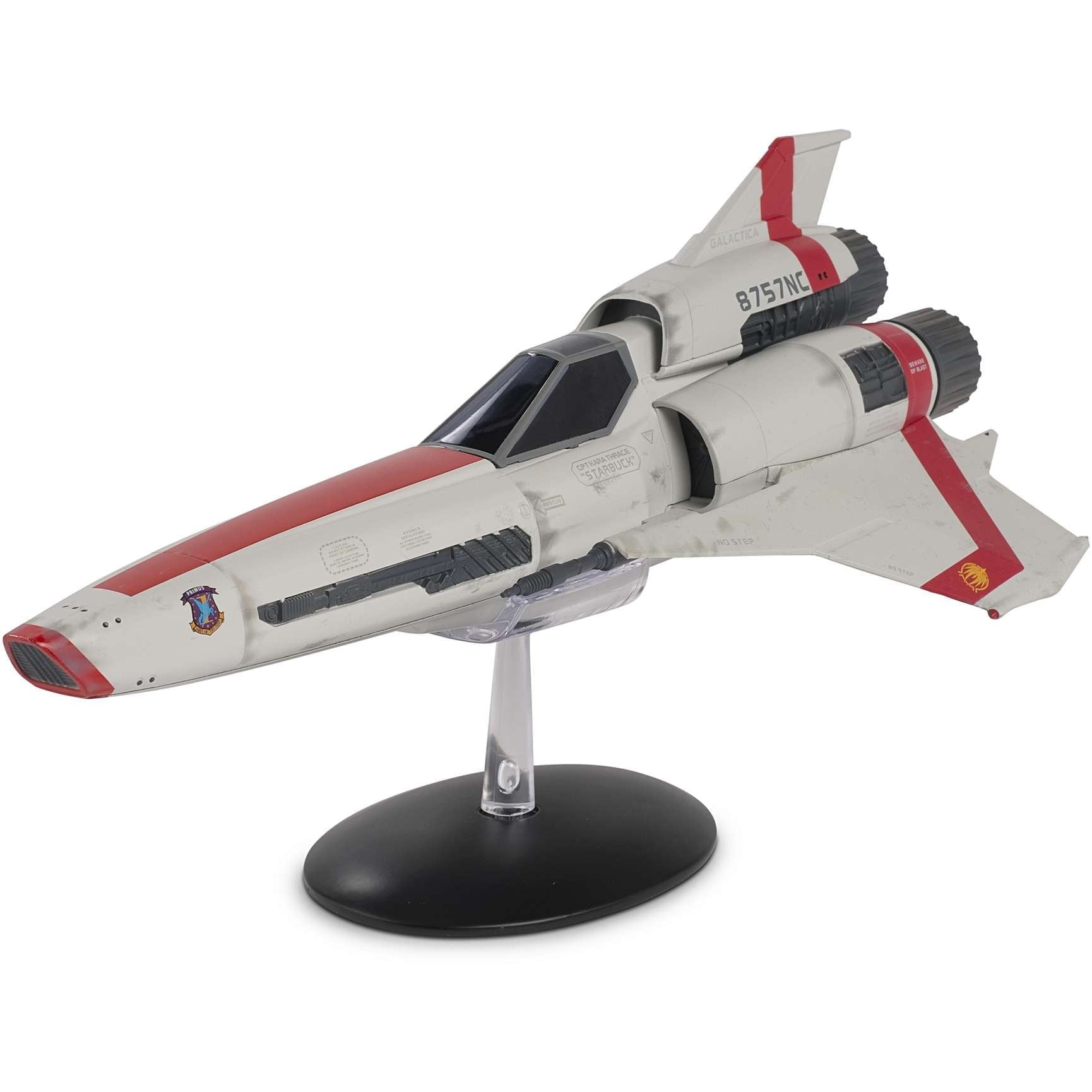 #01 Viper Mark II Cpt Kara Thrace "STARBUCK" 8757NC Model Diecast Ship (Eaglemoss / Battlestar Galactica) Real Merch