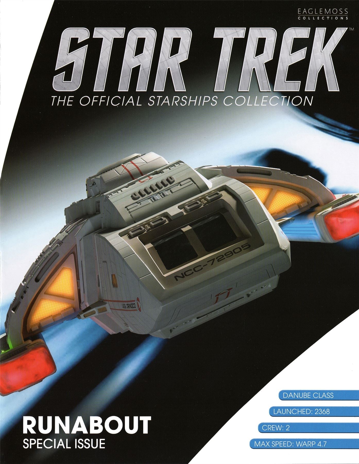 #14 Starfleet Runabout (U.S.S. Orinoco) XL EDITION Model Diecast Shuttle (Eaglemoss / Star Trek) Real Merch