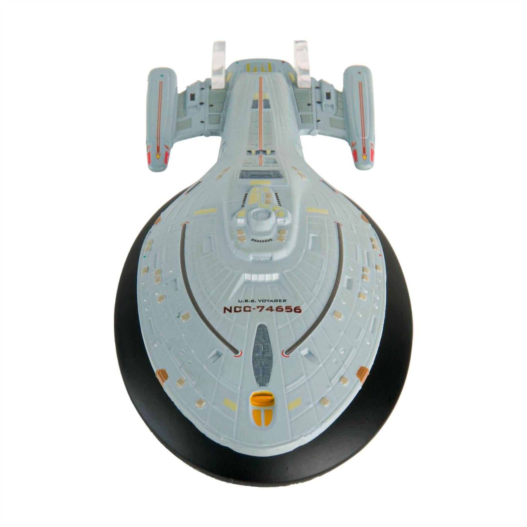 #06 U.S.S. Voyager NCC-74656 (Intrepid-class) Model Diecast Ship (Eaglemoss / Star Trek) Real Merch