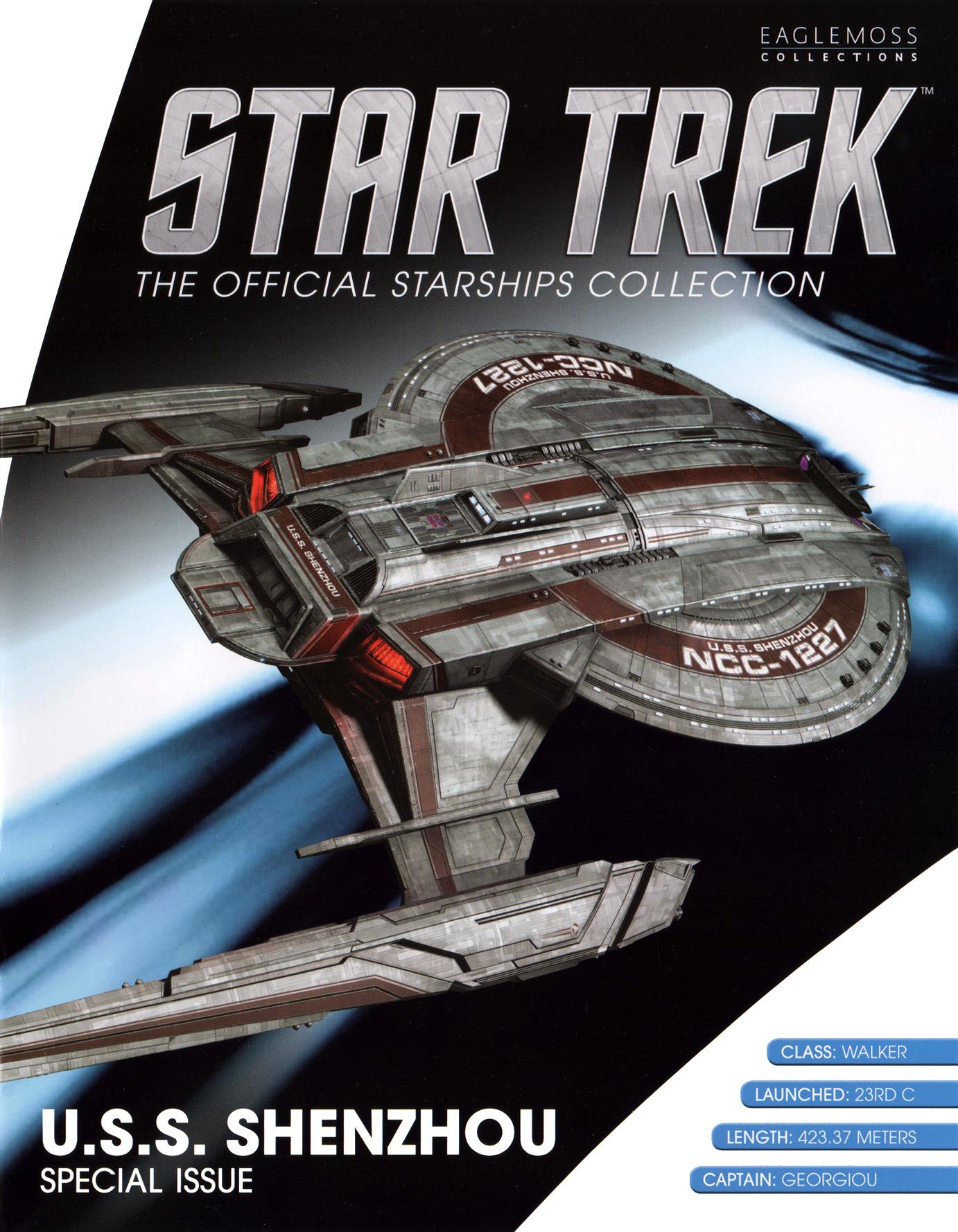 #22 U.S.S. Shenzhou NCC-1227 XL EDITION Discovery Starship Model Diecast Ship (Eaglemoss / Star Trek) Real Merch
