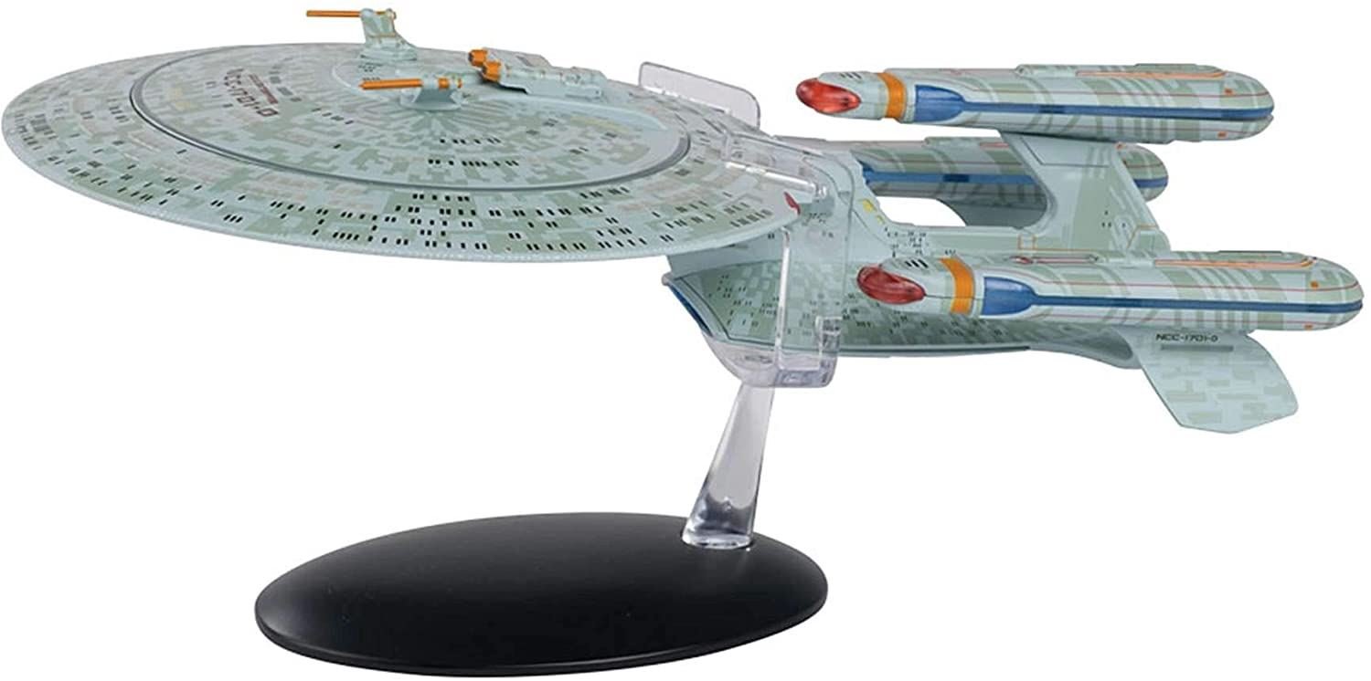 #20 Future U.S.S. Enterprise NCC-1701-D ('All Good Things…') XL EDITION Model Diecast Ship (Eaglemoss / Star Trek) Real Merch