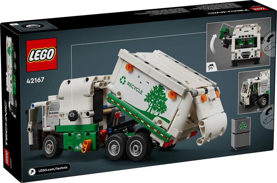 Lego Technic 42167 Mack Electric Garbage Truck Model for Ages 8 and Up Curious Minds
