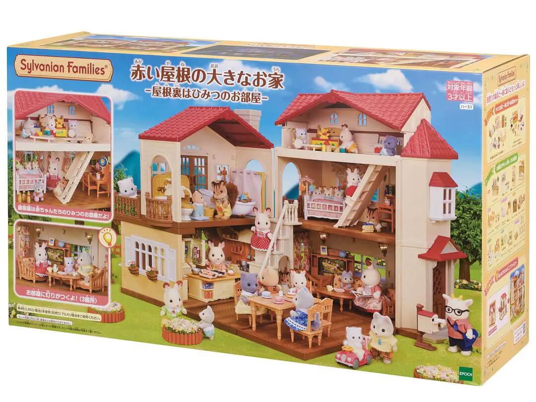 Sylvanian Families Red Roof Country Home Secret Attic Playroom Ages 3+ Curious Minds