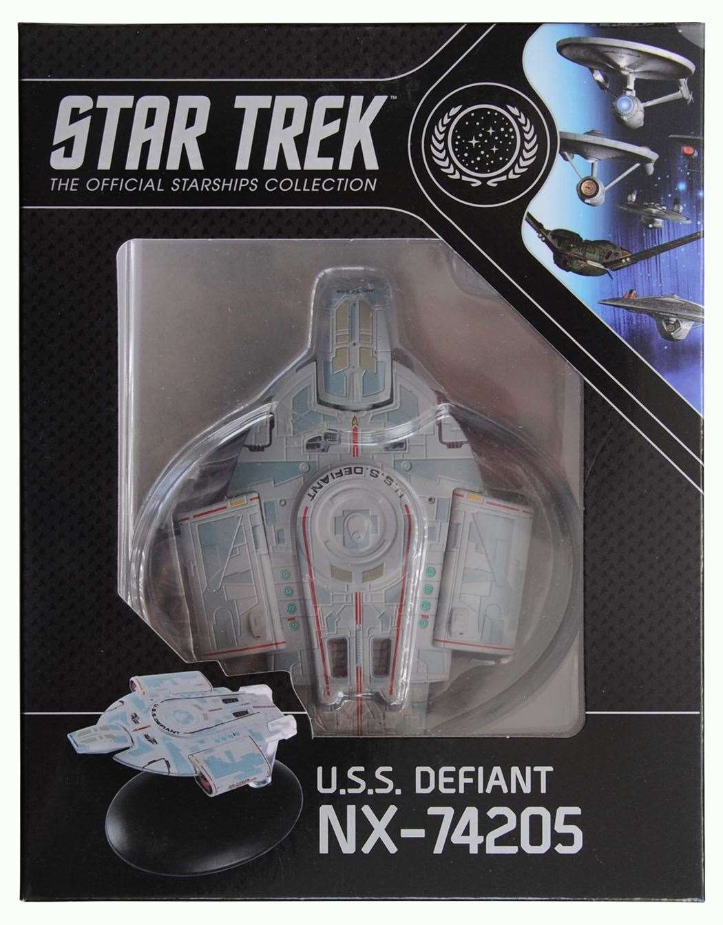 #07 U.S.S. Defiant NX-74205 (Defiant-class) Diecast Model Ship (Eaglemoss / Star Trek) Real Merch