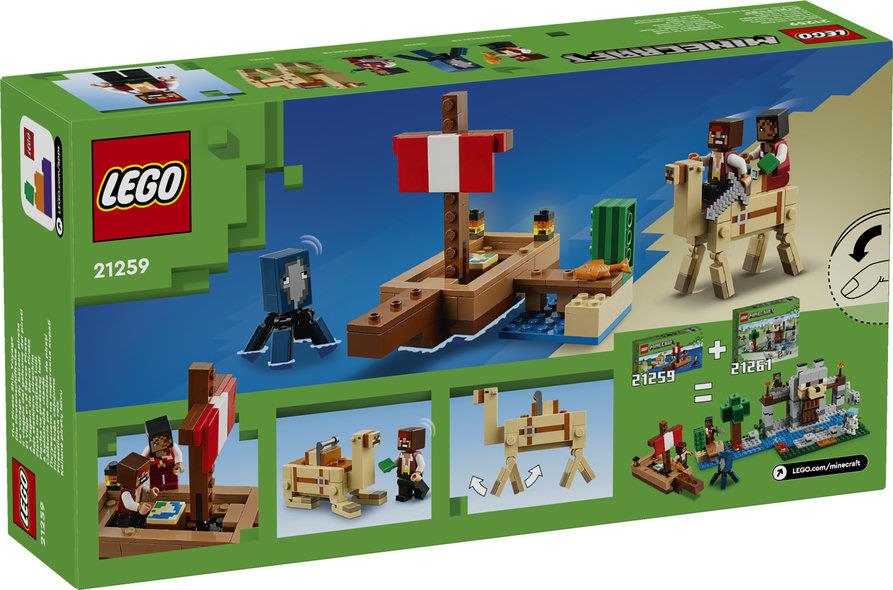 Lego Minecraft 21259 The Pirate Ship Voyage Toy Playset for Ages 8+ Curious Minds