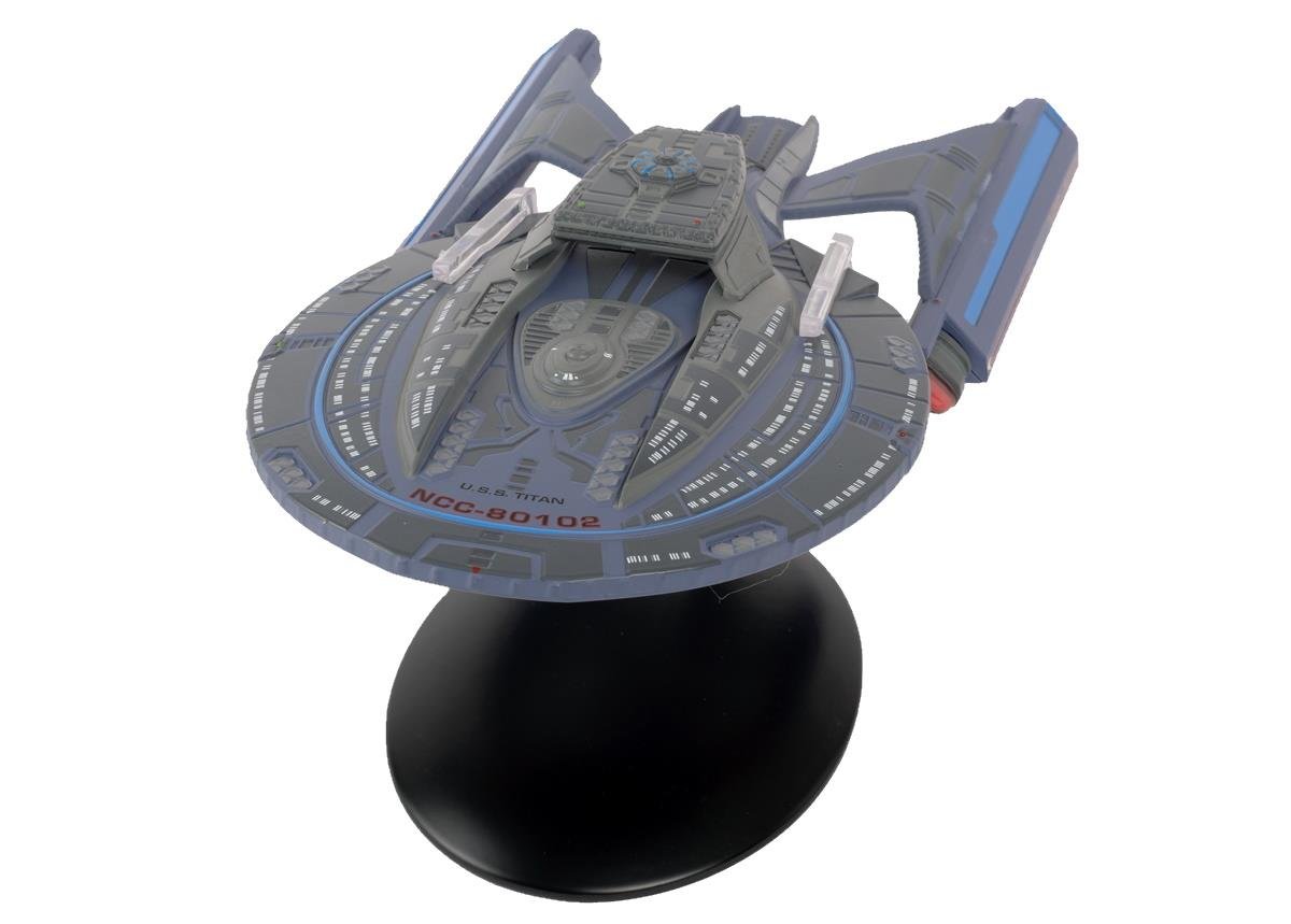 #01 U.S.S. Titan NCC-80102 (Luna-class) Model Diecast Ship Lower Decks (Eaglemoss / Star Trek) Real Merch