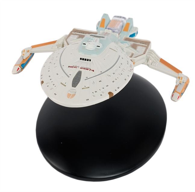 #122 U.S.S. Yeager NCC-65674 Model Diecast Ship (Eaglemoss / Star Trek) Real Merch