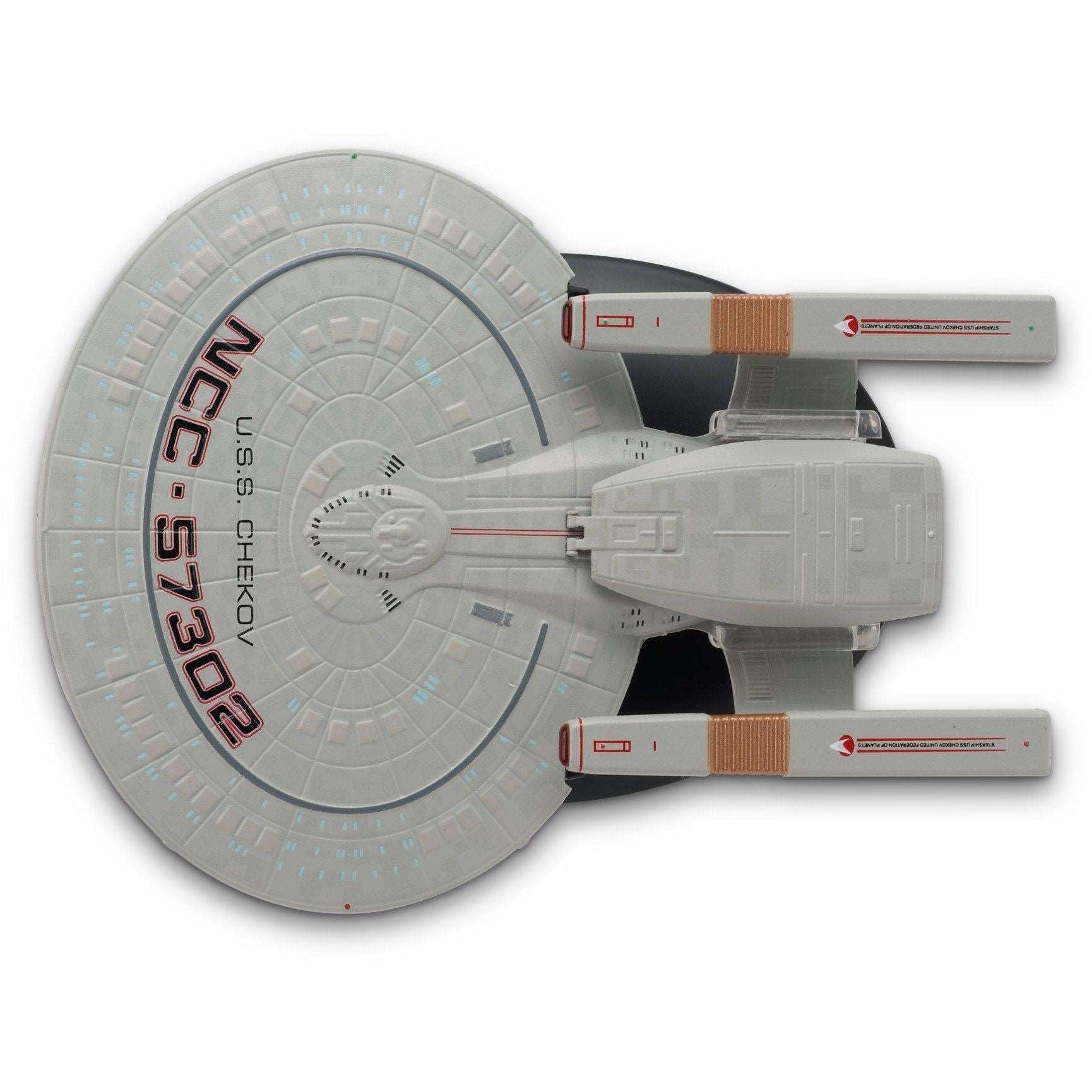 #110 U.S.S. Chekov Springfield Class Model Die-Cast Ship (Eaglemoss / Star Trek) Real Merch