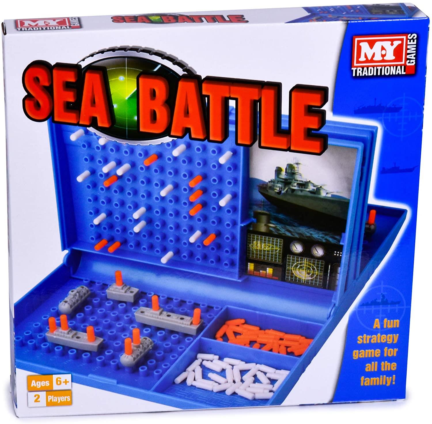 Classic Sea Battle Strategy Board Game For 2 Players Curious Minds