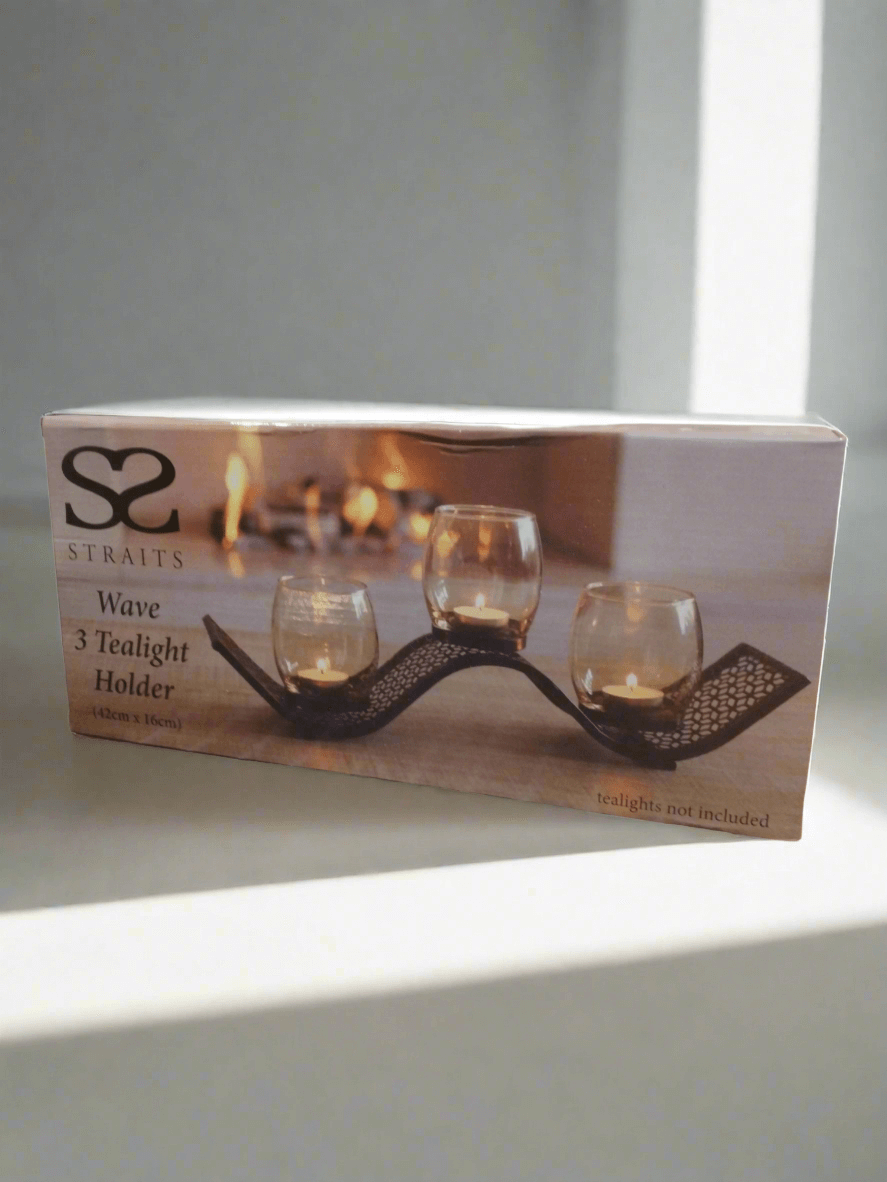 Straits Wave 3 Tealight Holder Straits