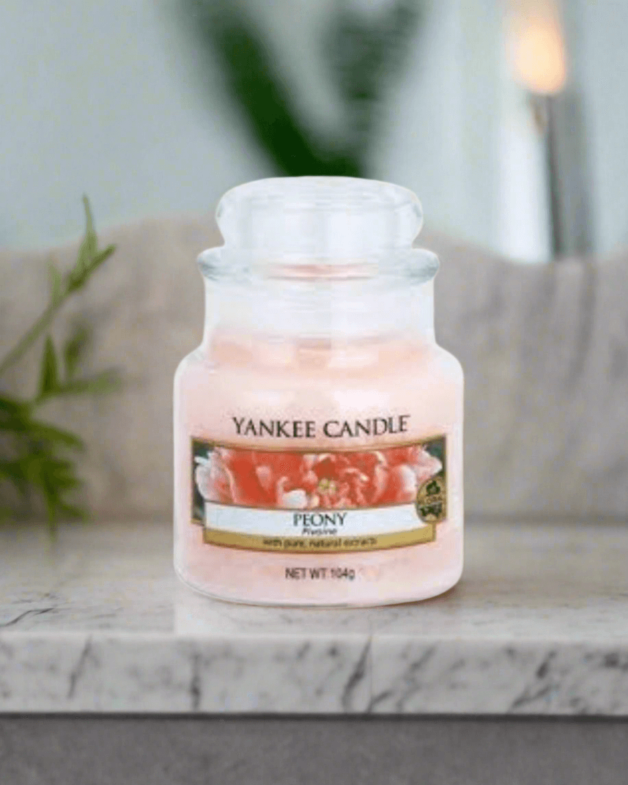 Yankee Candle Peony Small Jar Scented Candle Yankee Candle