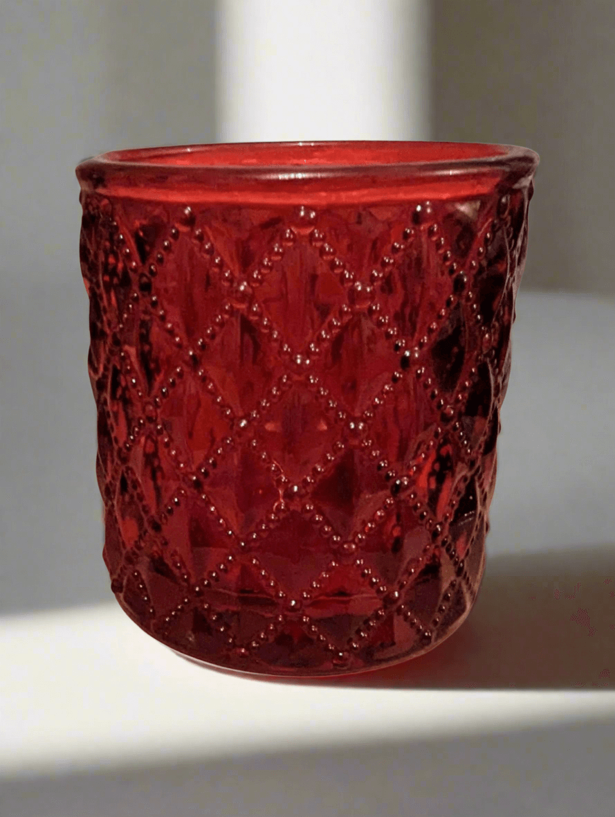 Yankee Candle - Deco Lounge Votive Holder Maroon Yankee Candle