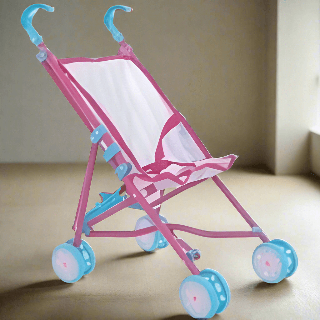 Hti Kids Classic Push-along Dolls Buggy Pram HTI