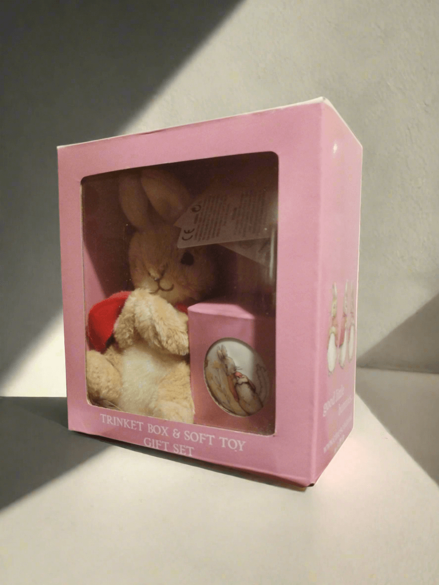 Peter Rabbit - Flopsy Trinket Box And Soft Toy Giftset Enesco