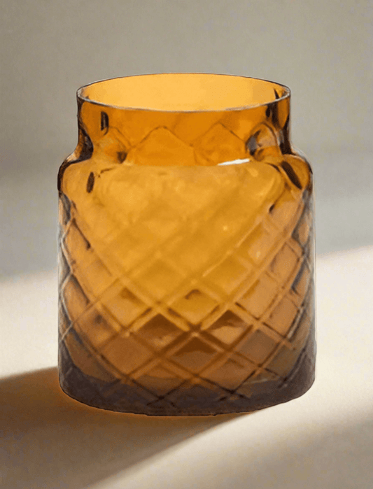 Yankee Candle - Deco Lounge Jar Holder Amber - The Imagination Shop - Yankee Candle 
