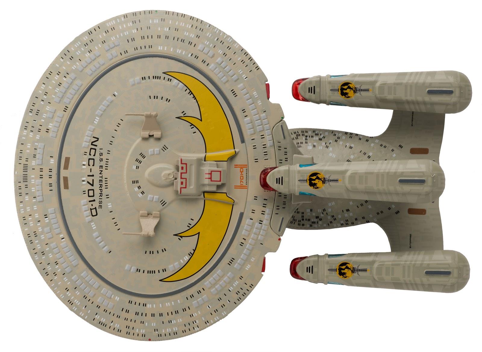 #17 I.S.S. Enterprise-D NCC-1701-D Mirror Universe (Paint Variant) Model Diecast Ship BONUS ISSUE (Eaglemoss / Star Trek) Real Merch