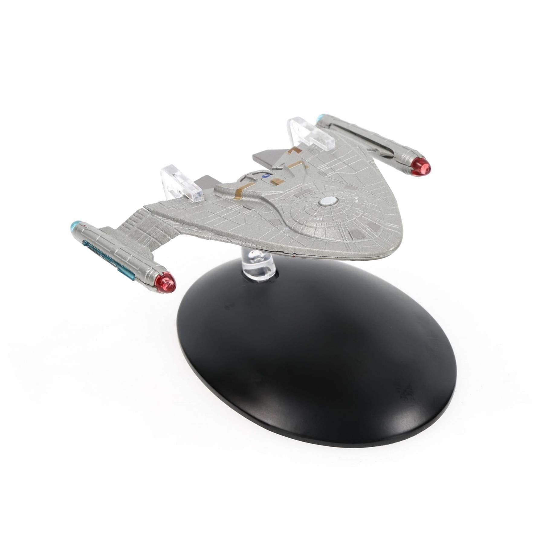 #82 United Earth Starfleet Warp Delta Model Diecast Ship Window Box (Eaglemoss / Star Trek) Real Merch